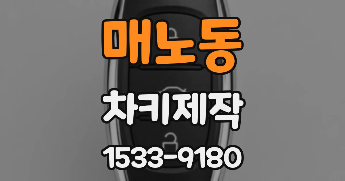 매노동 차키제작
