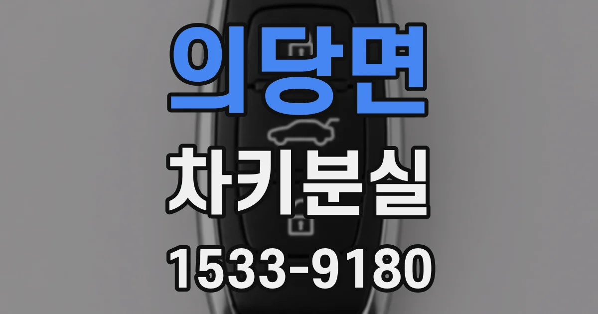 의당면 차키분실