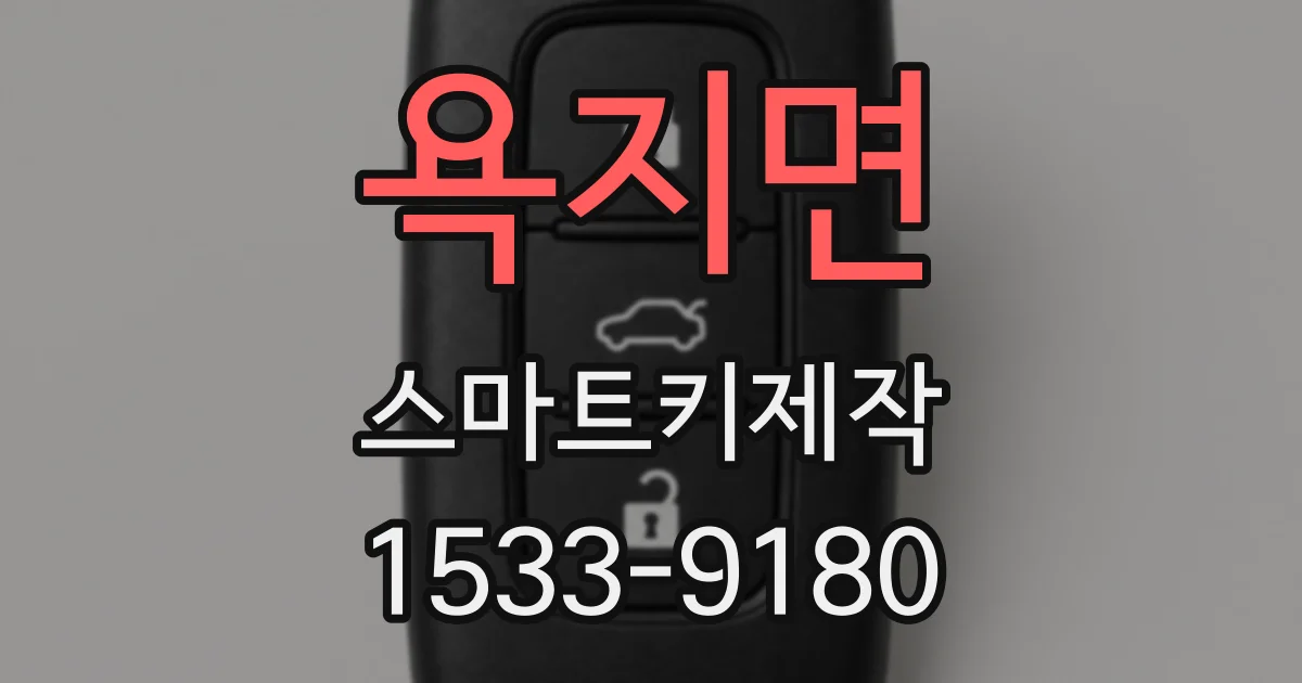 욕지면 스마트키제작