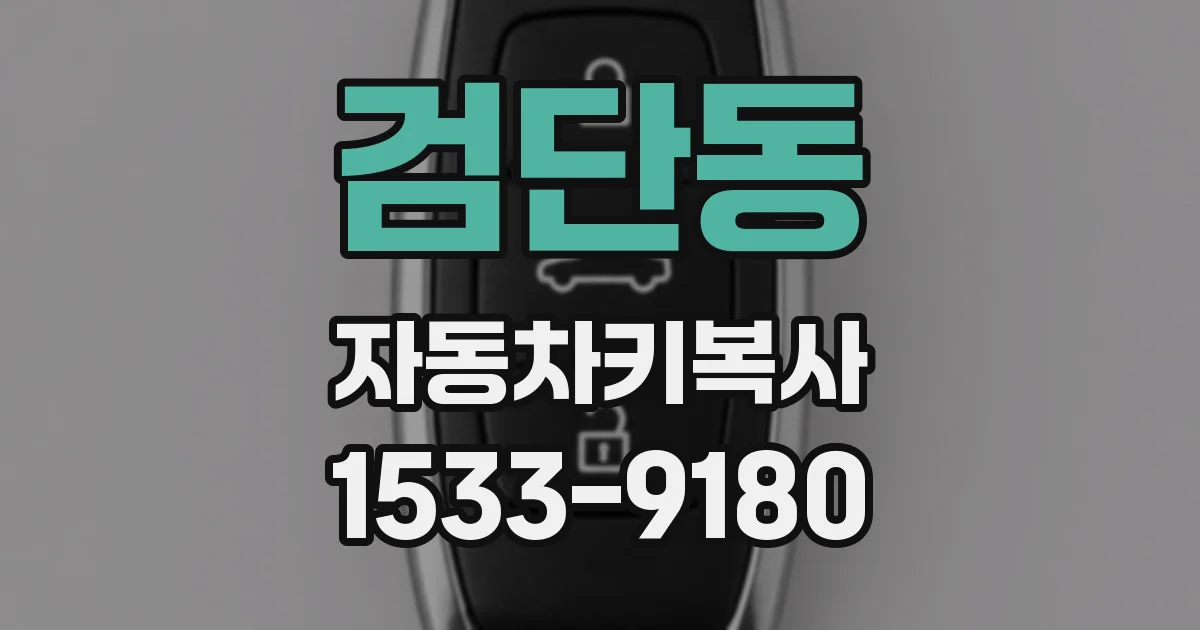 검단동 자동차키복사
