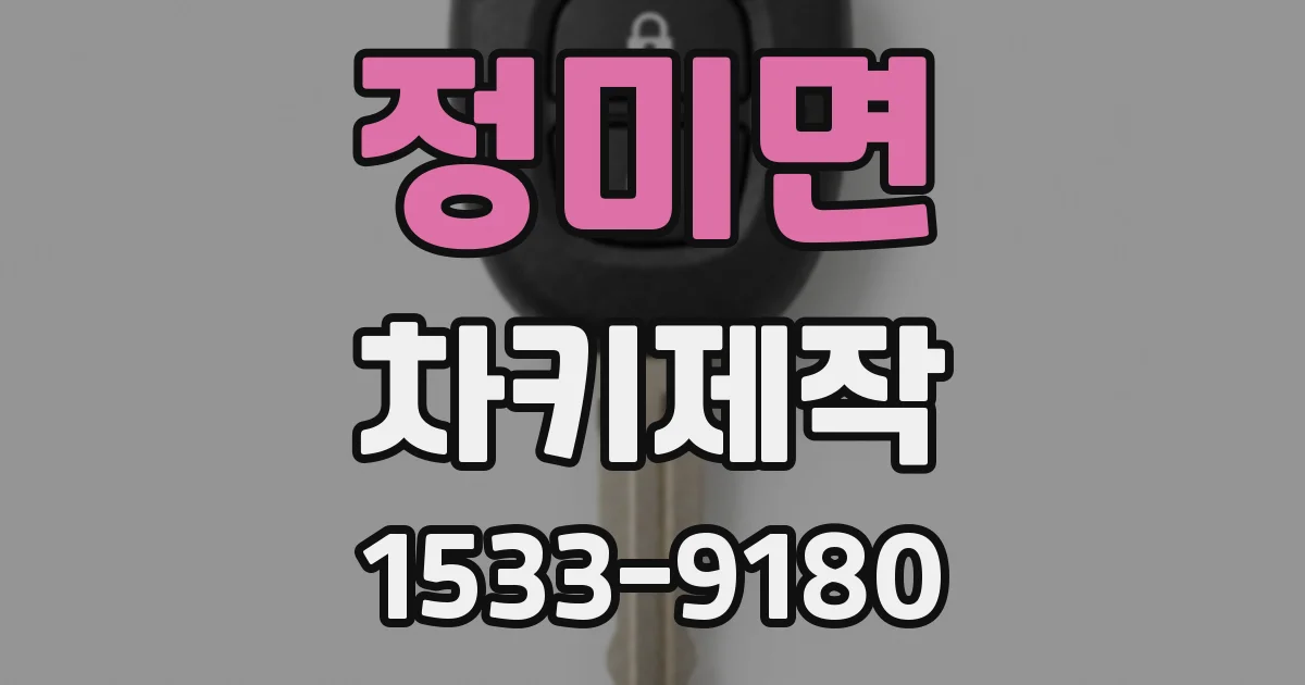 정미면 차키제작