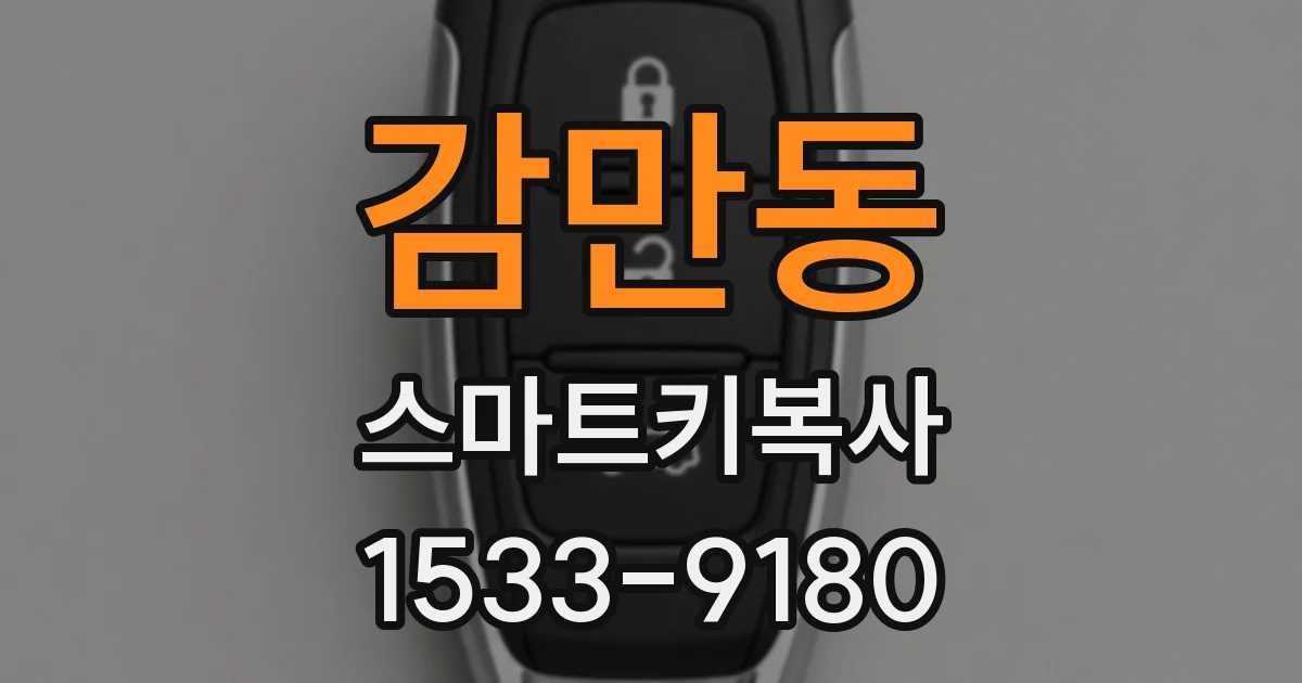 감만동 스마트키복사