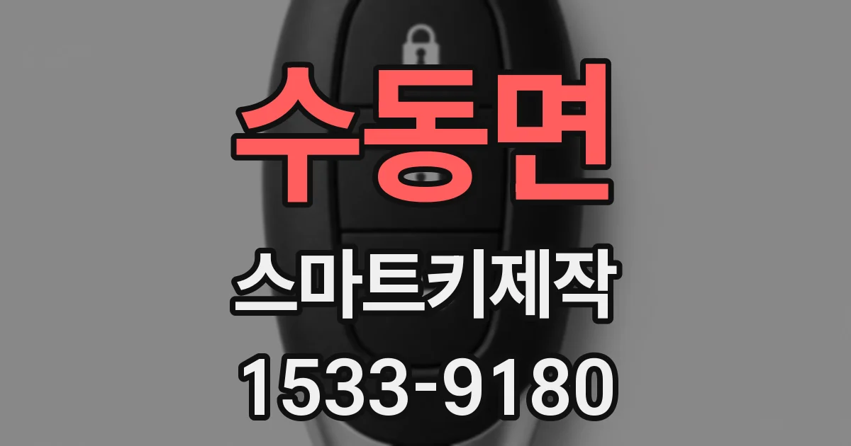 수동면 스마트키제작