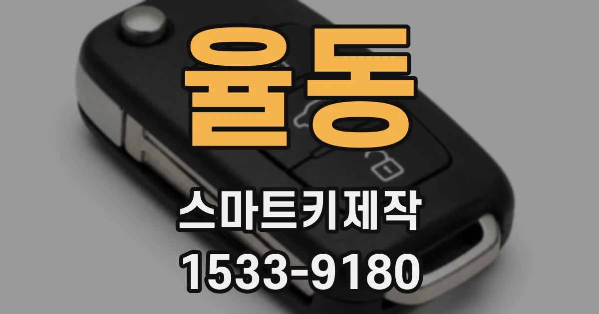 율동 스마트키제작
