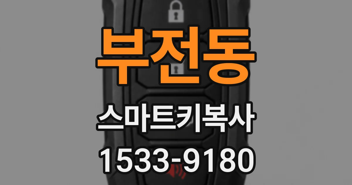 부전동 스마트키복사