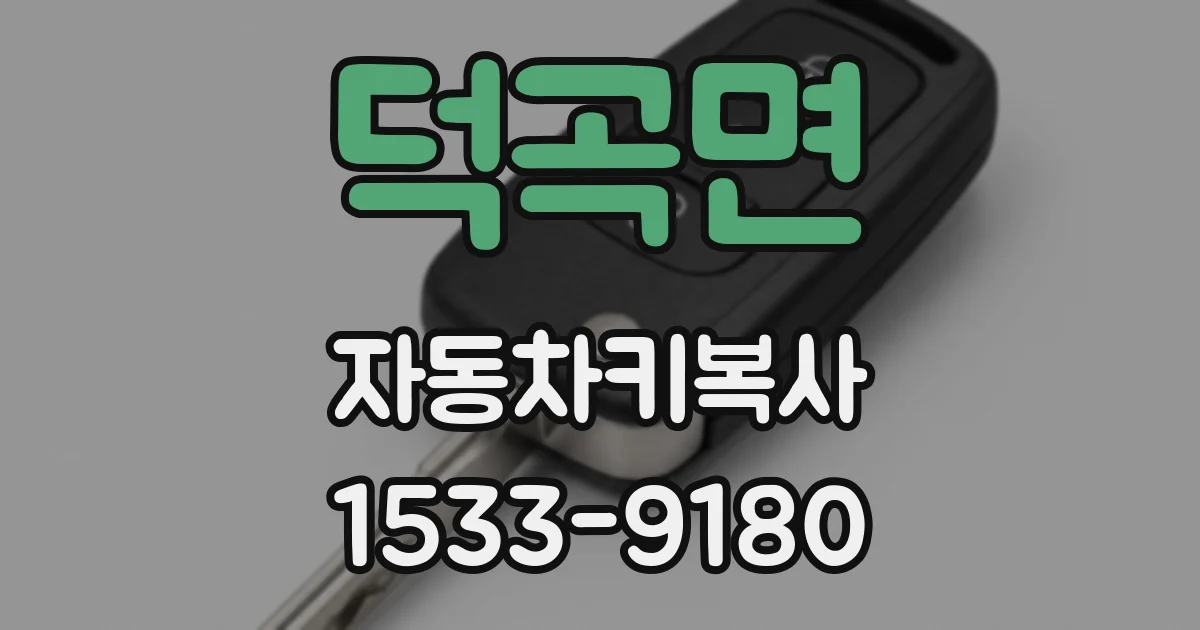 덕곡면 자동차키복사