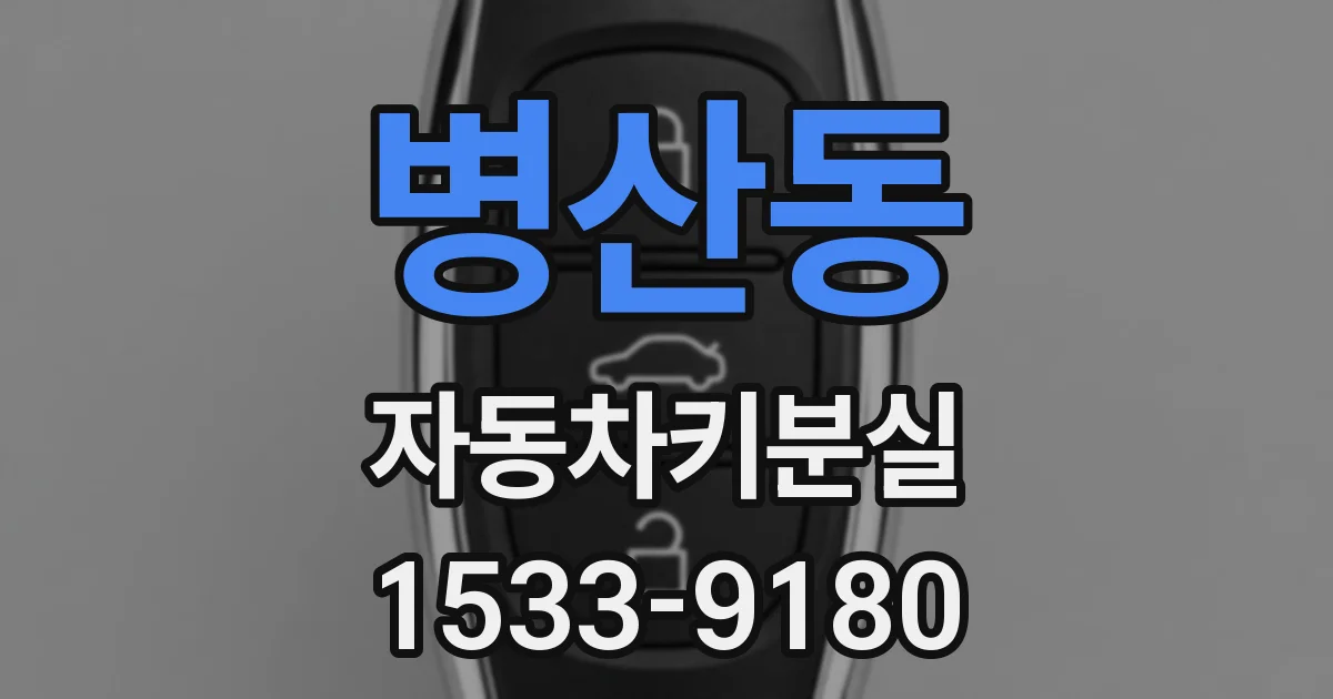병산동 자동차키분실