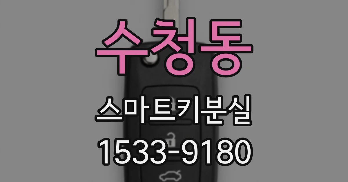 수청동 스마트키분실