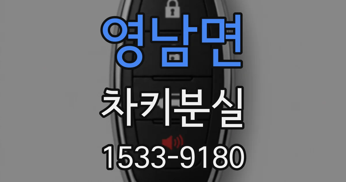 영남면 차키분실