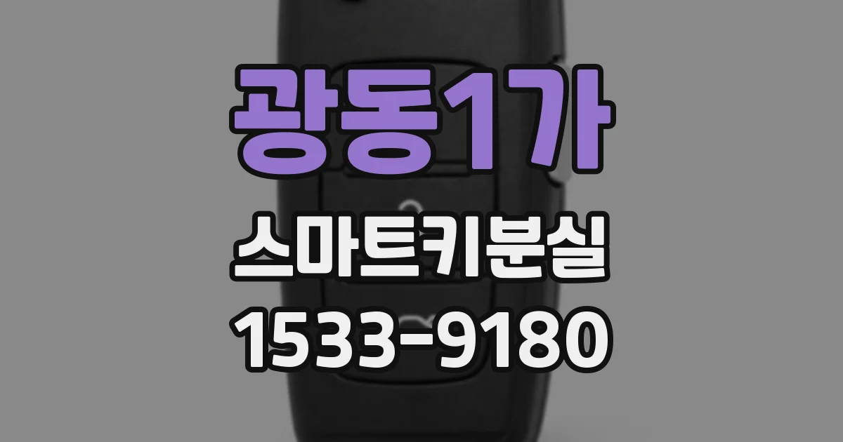 광동1가 스마트키분실
