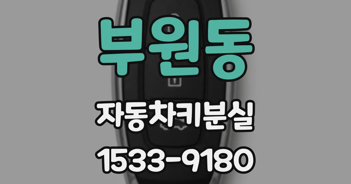 부원동 자동차키분실