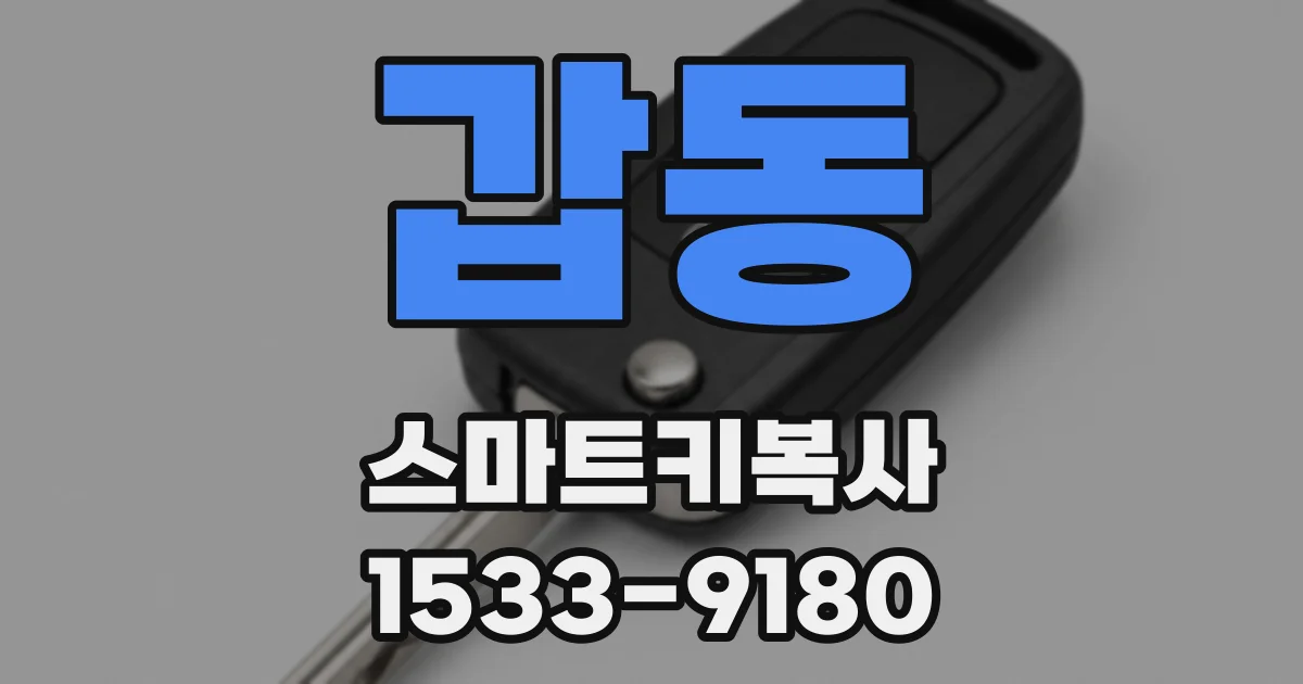 갑동 스마트키복사