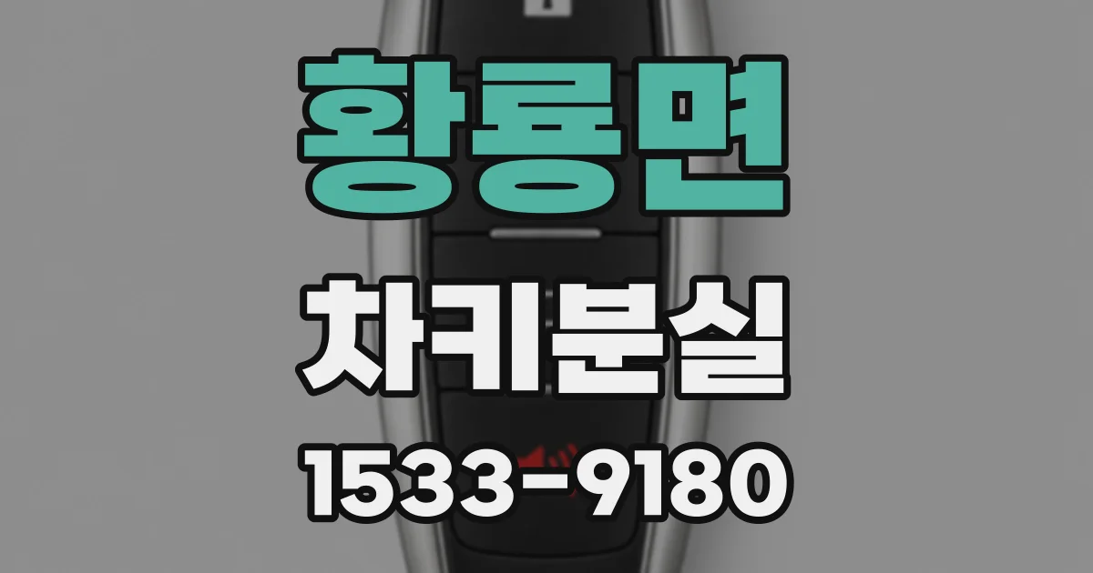 황룡면 차키분실