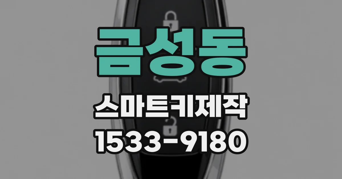 금성동 스마트키제작