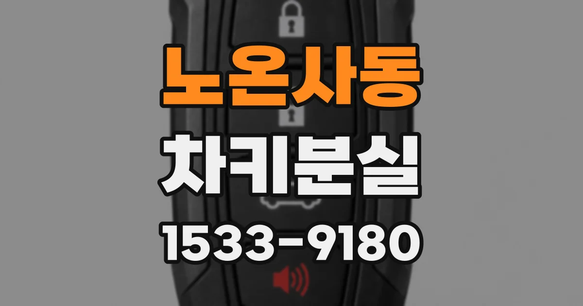 노온사동 차키분실