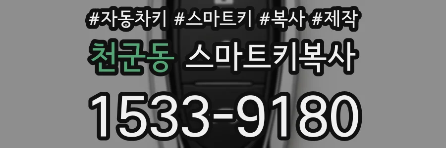천군동 스마트키복사