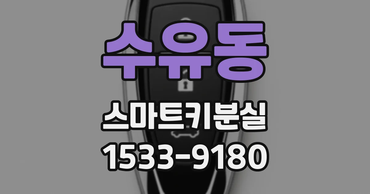 수유동 스마트키분실