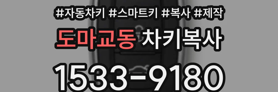 도마교동 차키복사