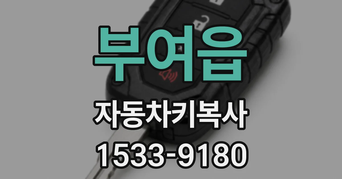 부여읍 자동차키복사
