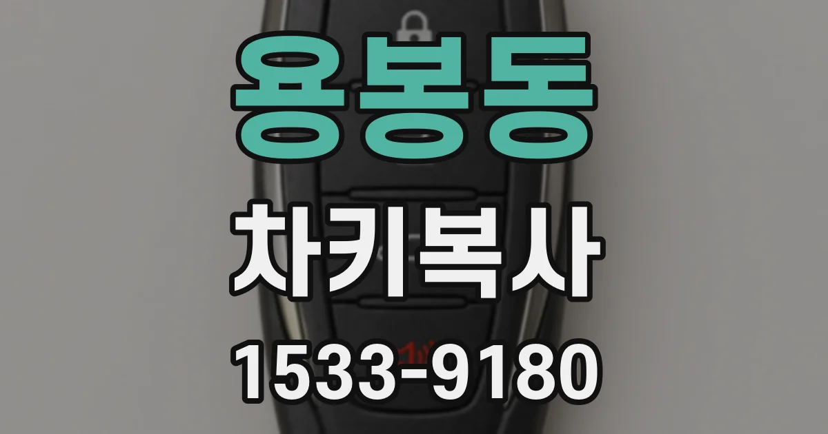 용봉동 차키복사