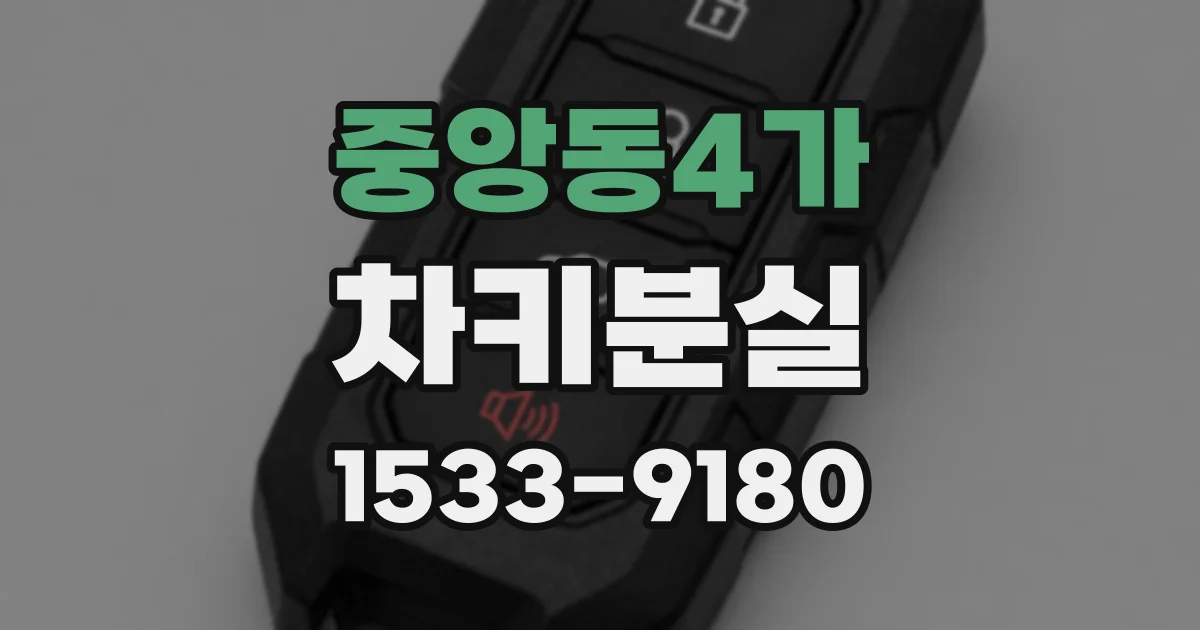 중앙동4가 차키분실