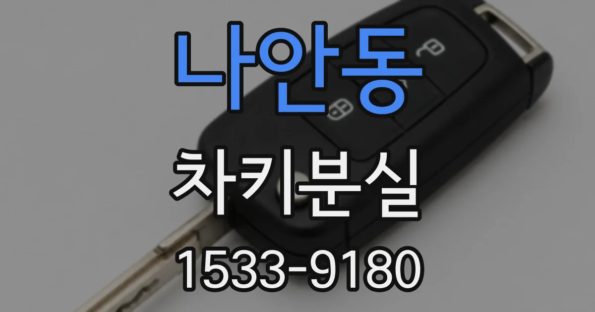 나안동 차키분실