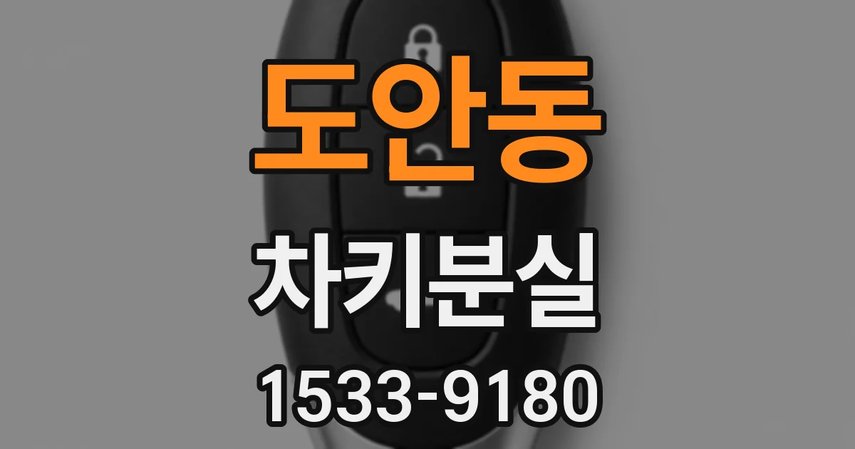 도안동 차키분실