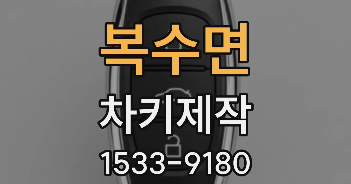 복수면 차키제작