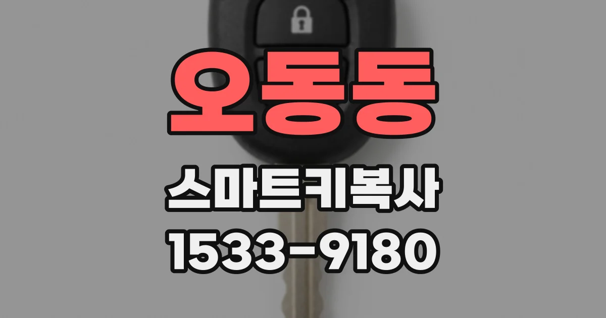 오동동 스마트키복사