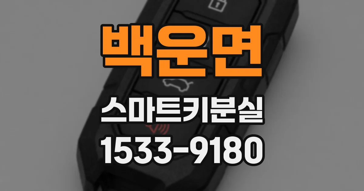백운면 스마트키분실