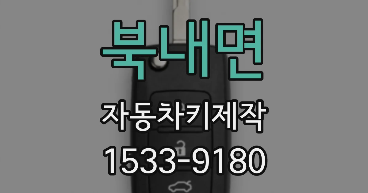 북내면 자동차키제작