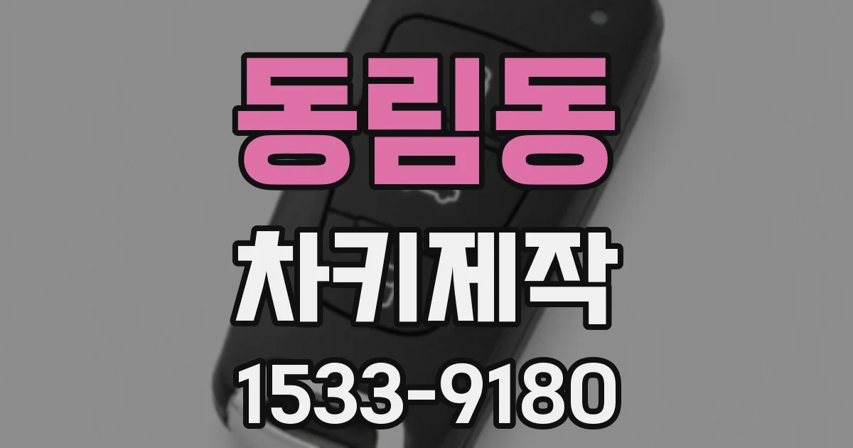 동림동 차키제작