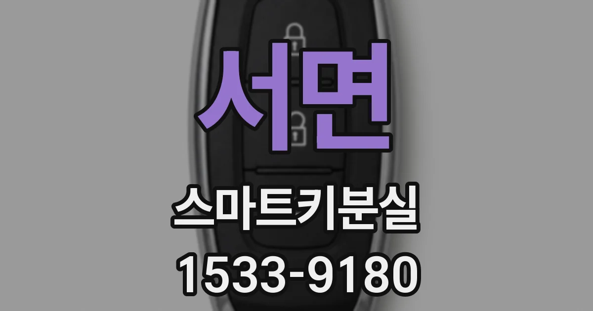 서면 스마트키분실