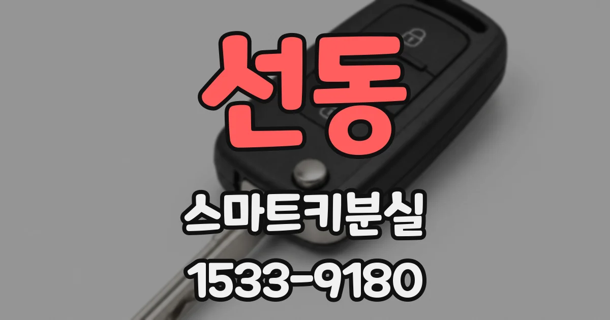 선동 스마트키분실