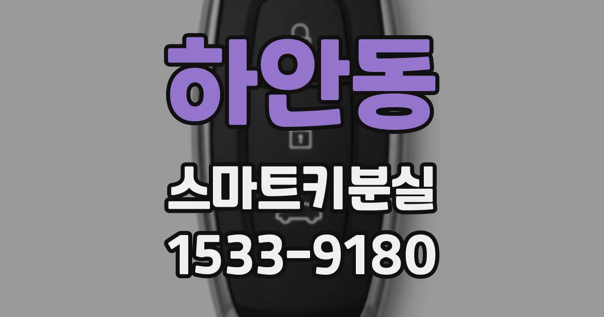 하안동 스마트키분실