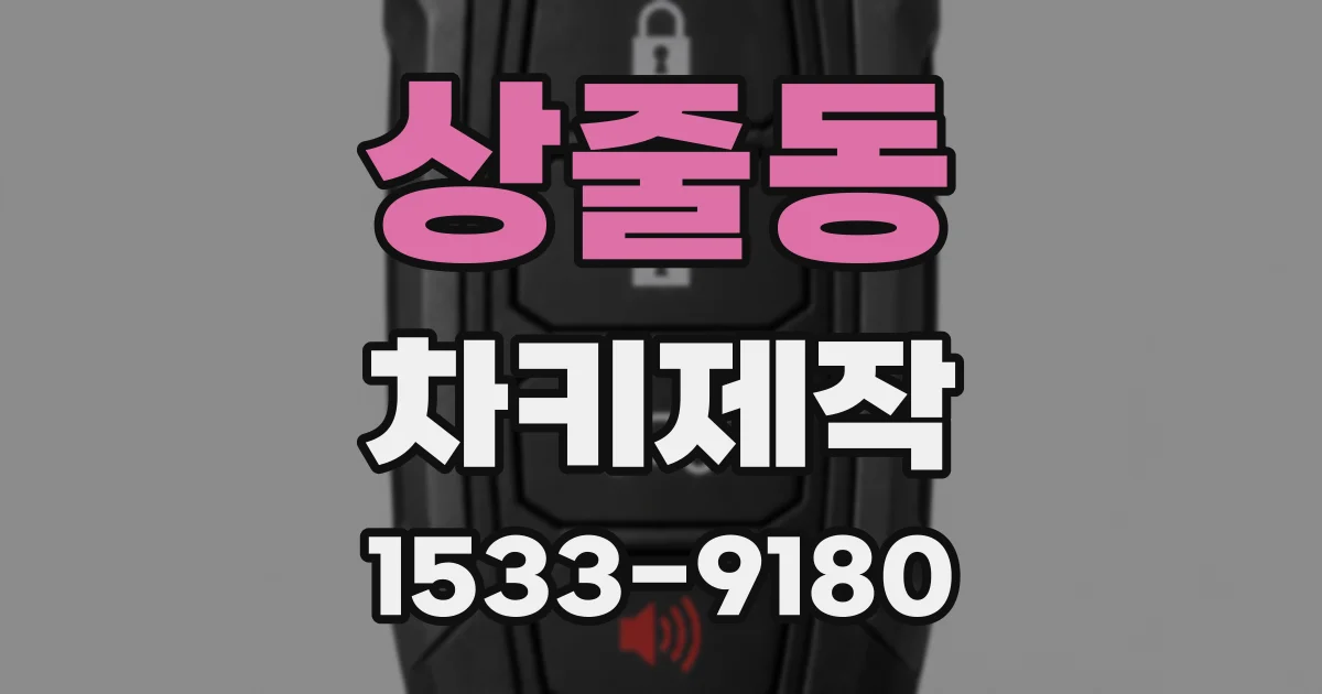 상줄동 차키제작