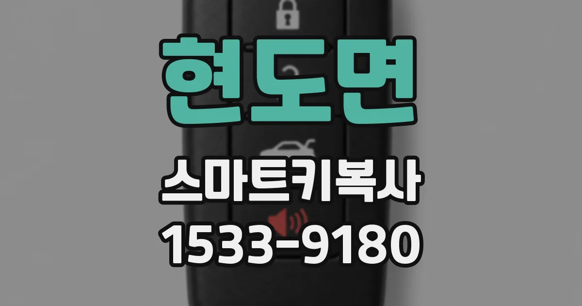 현도면 스마트키복사