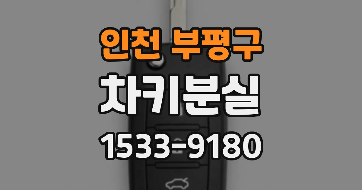 인천 부평구 차키분실