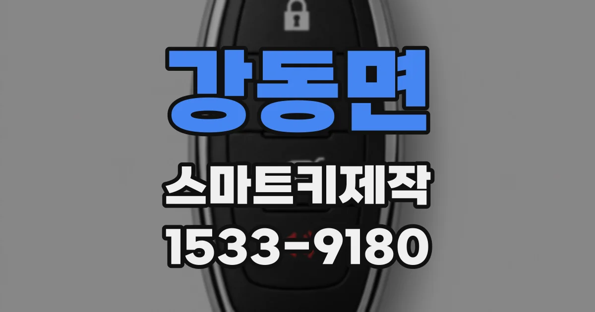 강동면 스마트키제작