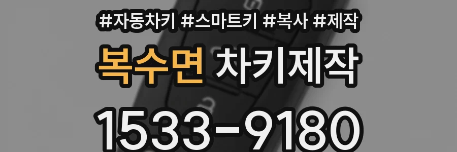 복수면 차키제작