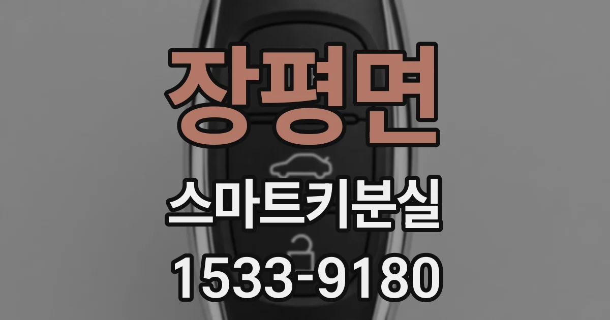 장평면 스마트키분실