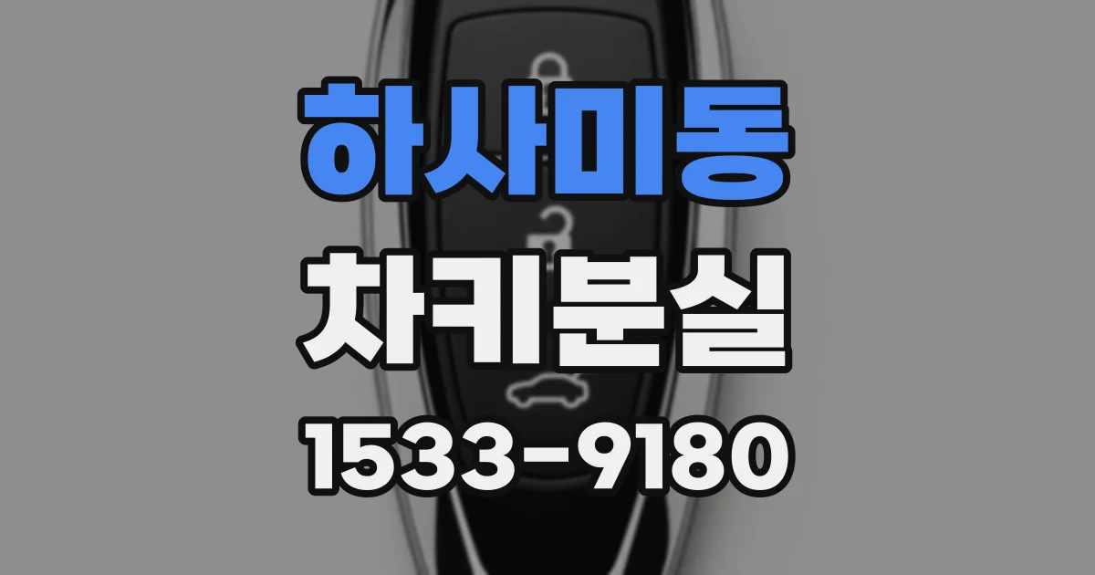 하사미동 차키분실