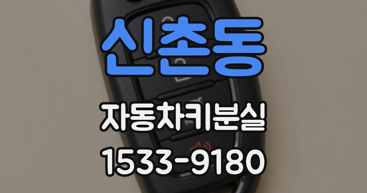 신촌동 자동차키분실