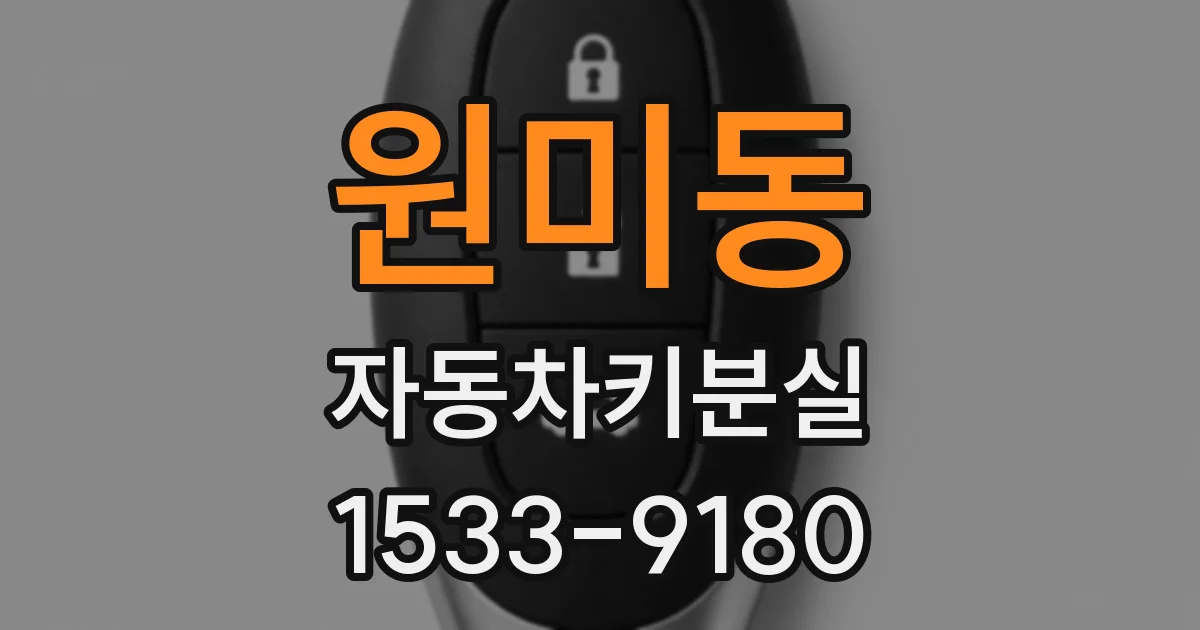 원미동 자동차키분실