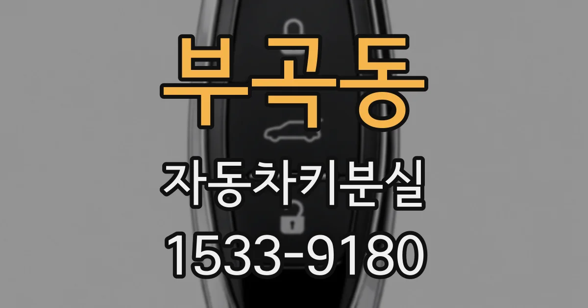 부곡동 자동차키분실