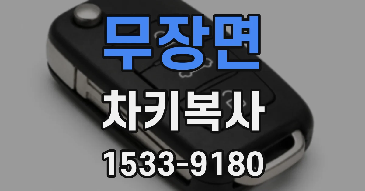 무장면 차키복사
