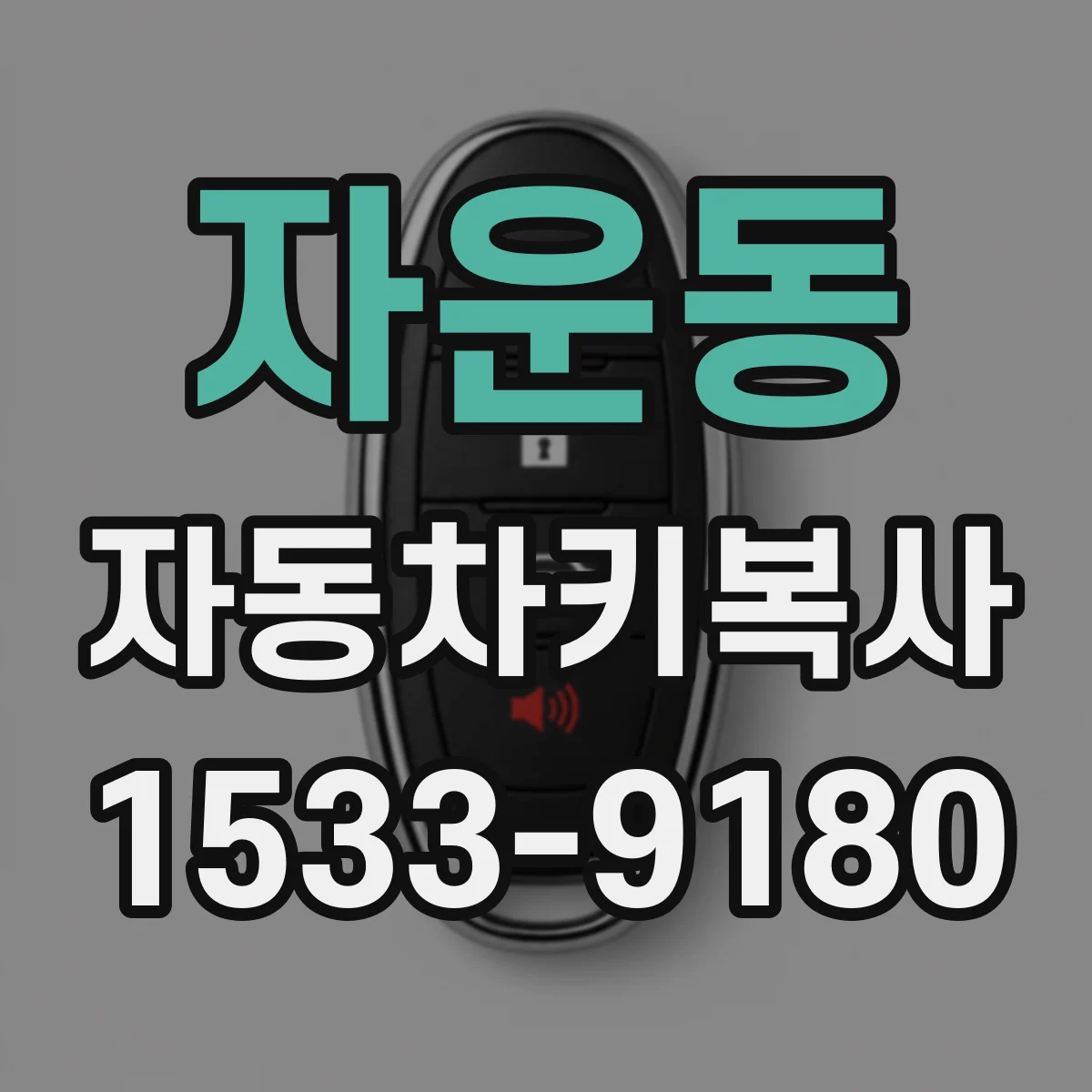 자운동 자동차키복사