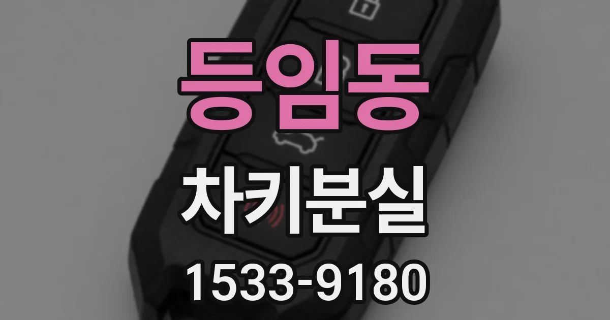 등임동 차키분실