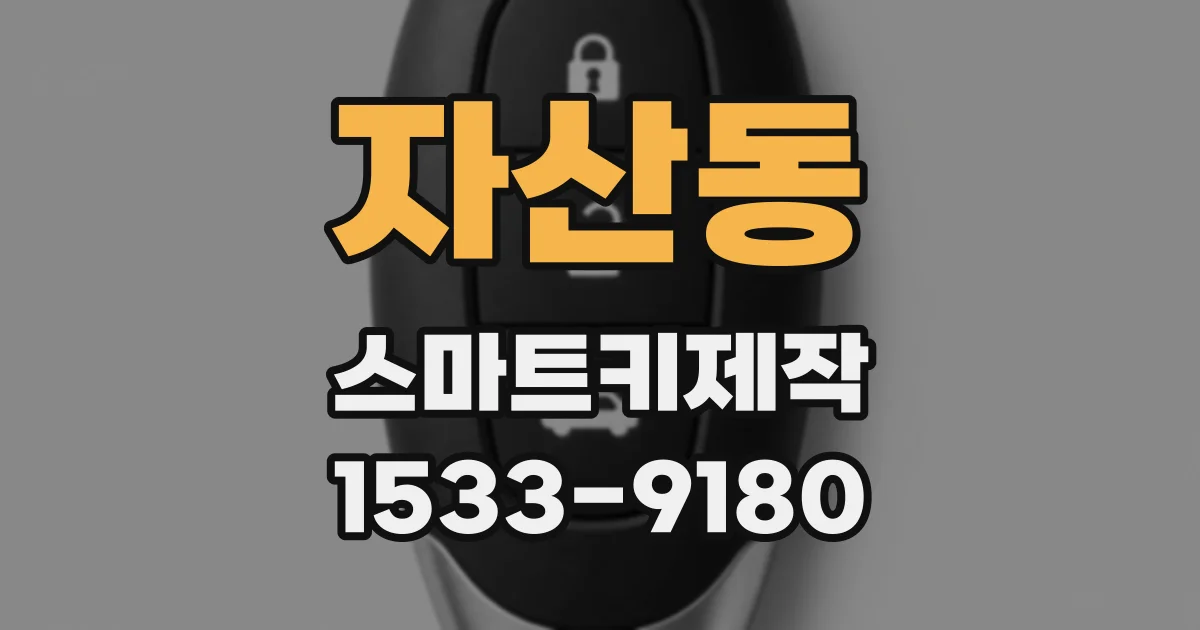 자산동 스마트키제작
