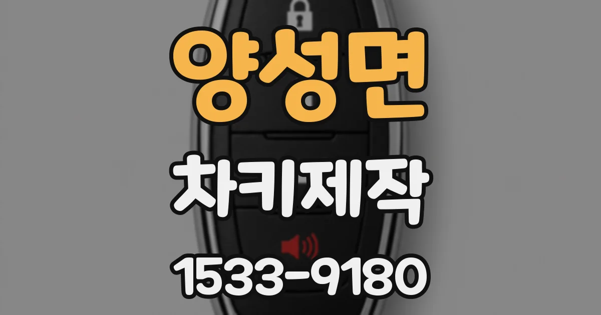 양성면 차키제작